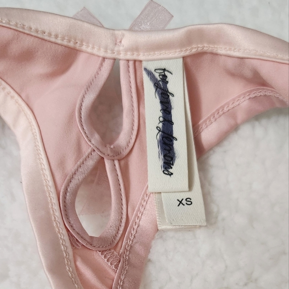 New!For Love and Lemons Swirly Star High Waist Thong Panty - Picture 12 of 12